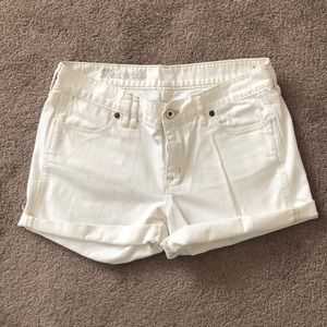Madewell white denim shorts 28